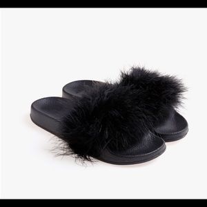 Furry slippers